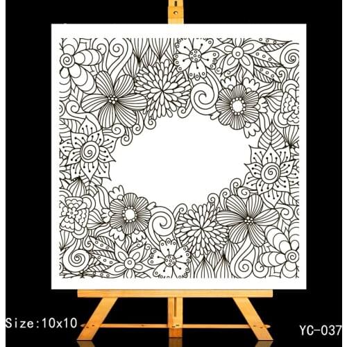 ZhuoAng Flower Clear Stamps/Card Making Holiday decorations For scrapbooking Transparent stamps 10*10cm