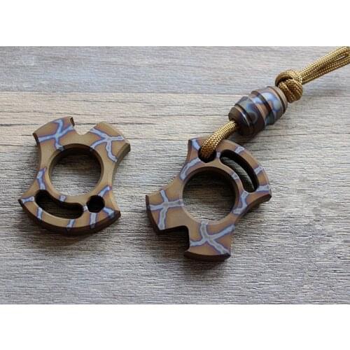 1PC Ultralight Portable Titanium Alloy Flame Pattern Opener Survive Hand-held Self-defense Equipment Pocket EDC Multi Tools