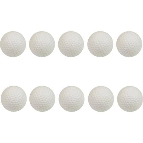 10 Pieces Practice Golf Ball PU Dimpled Elastic Training Golf Ball Soft Foam Ball Golf Ball Lightweight Indoor Practice Ball