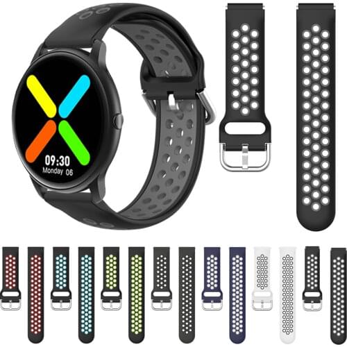 22mm Sport Silicone Breathable Strap For imilab kw66 watch band Replace Accessories Bracelet Watchbands Correa