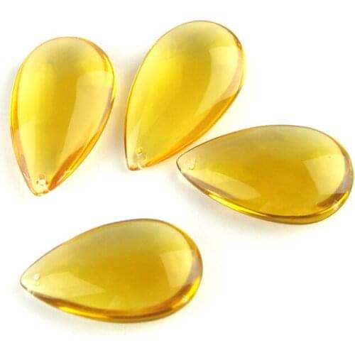 38mm/50mm Topaz Water Drop Prisms For Lighting Crystal Chandelier Suncatcher Ornament Lighting Lamp Hanging Decoration