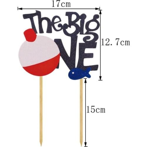 6pcs The Big One Topper Picks Cake Decor for Photo Prop DIY Party Supplies