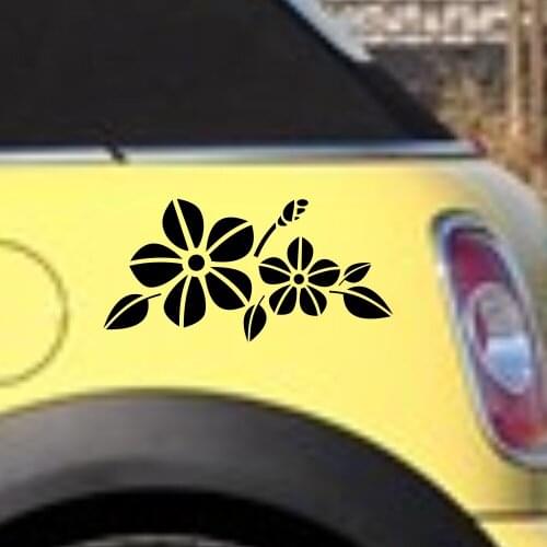 Car Decal flowers Hood Headlight trunk Vinyl Graphics Motorcycle sticker CG241 2pcs set