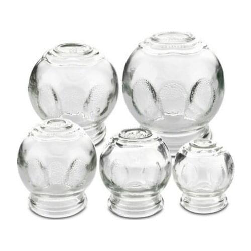 Chinese traditional medicine tank thickening glass vacuum cupping jar can opener cupping therapy S M L XL 5 kinds size tank cups