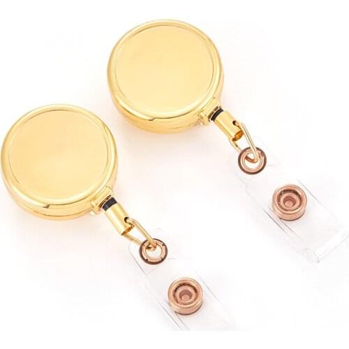 Free shipping 1000pcs/lot customized logo badge reel; promotional retractable metal badge holder; belt clip BR11