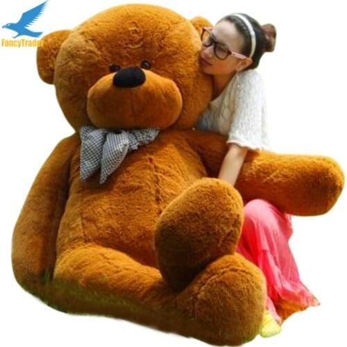 Fancytrader Dark Brown Giant Stuffed Teddy Bear 78 INCHES (200cm) Free Shipping 4 Colors FT90056