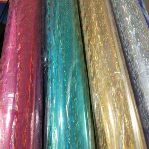 30cm*6m Hot Stamping Holographic Foil For Fishing Lure DIY Fishing Skin Material Laser Foil Sliver Rose Green Yellow