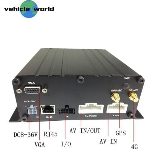 H.264 1080P AHD HDD SD Card 8Ch Vehicle Car Taxi Trailer Truck School Bus Mobile DVR with GPS 4G