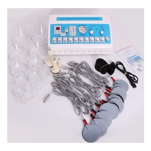 Breast Enhancement Massage EMS Micro Current Slimming Lymphatic Detoxification Cupping Beauty Equipment