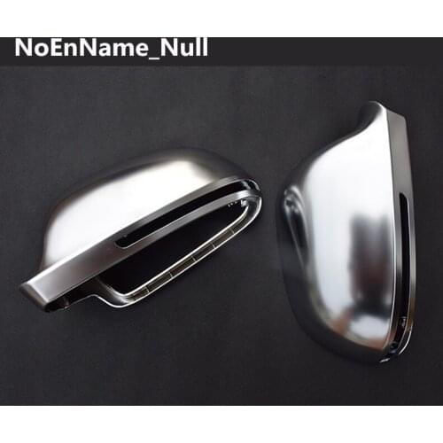 Matt Chrome Mirror Cover Rearview Side Mirror Cap S Line For Audi A4 B8 A6 C6 A5 8T Q3 A3 8P