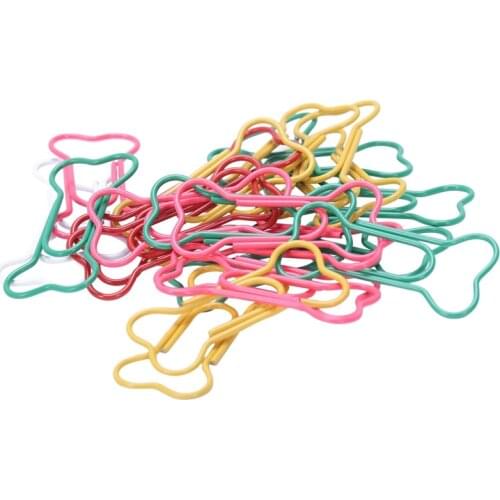 Metal Paper Clips 24 Pieces In PVC Box Bone