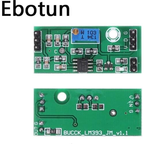 LM393 Voltage Comparator Module Signal Waveform Adjustable High Low Level/Load Drive Dual Channel 4.5-28V High Voltage Module