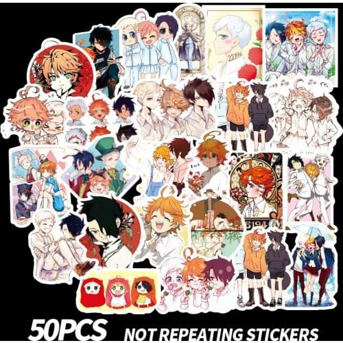 500 Pcs/set Anime The Promise Neverland Stickers Emma Ray Norman Don Gilda Phil Isabella Figure Sticker toy Gifts F3