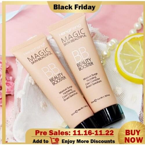 Natural Brightening BB Cream Foundation Base Makeup Concealer Cream Whitening Moisturizing Primer Face Beauty Cosmetics