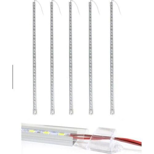 Wholesale Lot 5pcs 0.5M 50cm Long SMD 36 LED 5630 SMD Waterproof Hard Strip Bar Light Convex Clear Cover Tube Lamp
