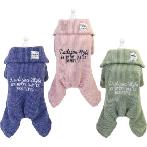 Simplicity autumn Pet Clothes Puppy Dog Costume Pet Jumpsuit Chihuahua Pug Pets Dogs Clothing for Keep warm in winter