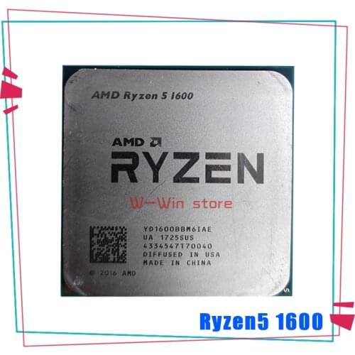 AMD Ryzen 5 1600 R5 1600 R5 PRO 1600 3.2 GHz Six-Core Twelve-Thread 65W CPU Processor YD1600BBM6IAE YD160BBBM6IAE Socket AM4