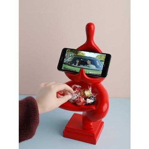 Simple Modern Kung Fu Yoga Home Decor Figurine Decoration Nordic Abstract Art Tabletop Storage Statue Creative Resin Crafts