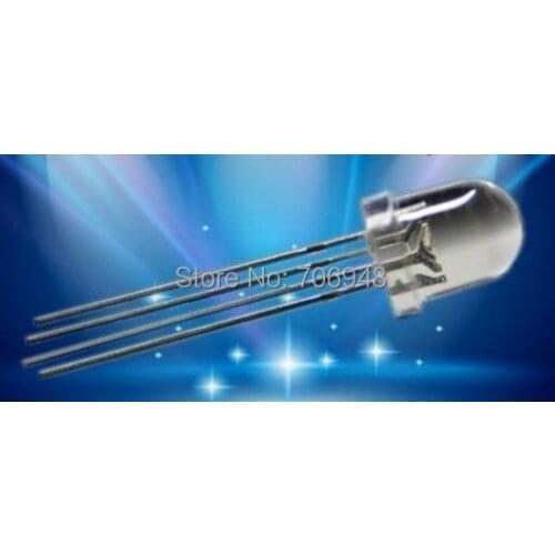 MIX Through Hole 8mm 4Pin RGB LED Diode Common anode/cathode Diffused water clear