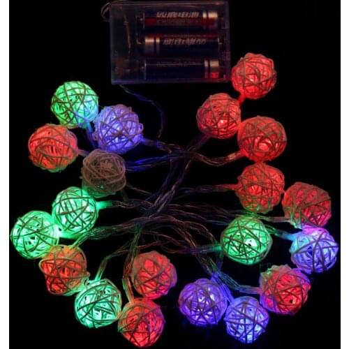 2.2M 20leds Ball leds silver wire fair carland lamp led string lights christmas wedding home party decoration led light