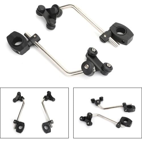 Artudatech 7/8" 22mm Universal Windscreen Bracket Standard Handlebar Windshield Mount Clamp Motorcycle Wind Shield Accessories