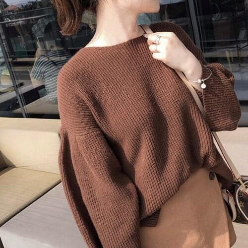 Winter woman sweater knitting pullovers female winter tops sweaters fashion 2018 women pull femme jumpers ladies DD1501 S