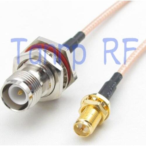 15CM Pigtail coaxial jumper cable RG316 extension cord 6inch RP TNC female jack to RP SMA female RF adapter connector