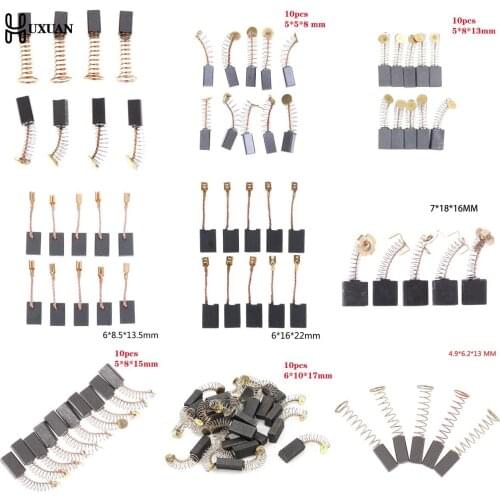 2/4/10/20pcs 34styles Power Tool Carbon Brush Electric Hammer Angle Grinder Graphite Brush Replacement