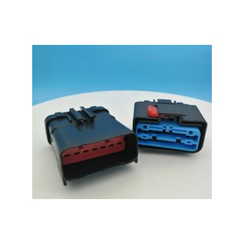 2 pcs 14 Pin Way Female and Male 2.8mm Black Color Car Automotive Connector 54201400