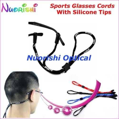 20pc With Soft Silicone Tips New Sports Eyewear Glasses Eyeglasses Sunglasses String Chains Cords Lanyard Free Shipping L652