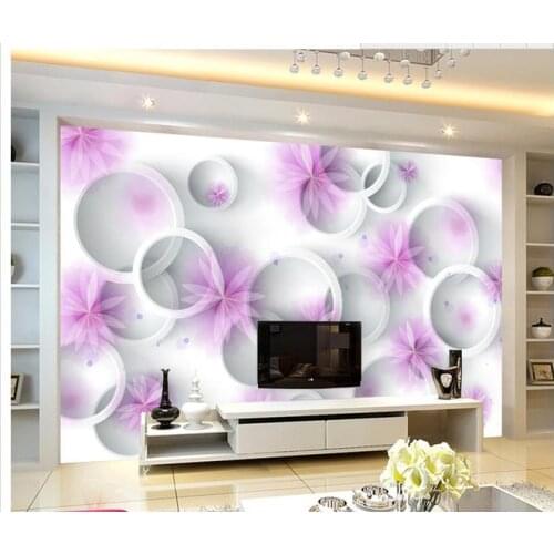 3D wallpaper 3d tv wall paper Hand-painted flowers 3 d TV setting wall wallpaper