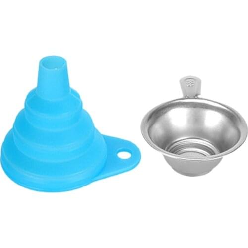 3D Printer Accessories Resin Filter Cup Silicone Funnel Consumables Filter Funnels Metal Strainer for SLA