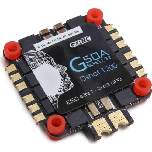 GEPRC G50A BLheli_32 DSHOT1200 3-6S 4in1 Brushless ESC for RC FPV Racing Freestyle Long Range 5/6/7inch 4S 6S Drones