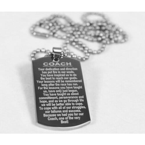Custom dog tag cheap 316L stainless steel Laser engraving dog tag low price custom made carve dog tags with chain