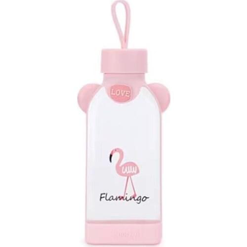 Water Bottles Sakura Creative Decorative Glass Portable Glass Water Cup Reusable Good Heat Resistance Cups Cute Water Bottle