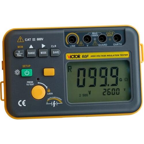 VICTOR VC-60F Digital Insulation Resistance Tester METER vc60f BRAND NEW