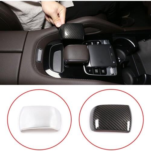 ABS Chrome/Carbon Fiber Central Control Armrest Decorative Cover Trim For Mercedes Benz GLE GLS Class W167 X167 2020 Accessories
