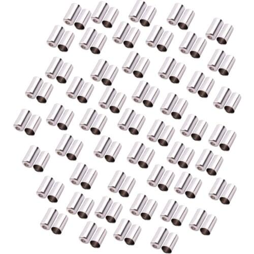 Hot-100pcs Gaines Cable cap Fixing Brake Speed 5mm Metal Silver for Bike