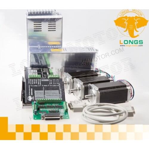 HOT SALES 3 axis Nema23 stepper motor 2.8NM 4.2A 4WIRES CNC controller stepper motor driver kit Laser Mill Engraving