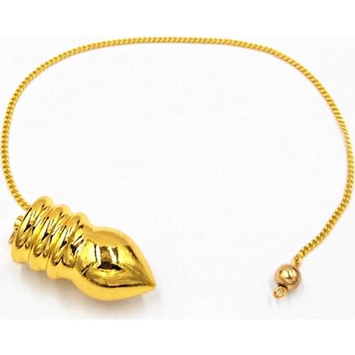 Metal Spirit Pendulum Copper Solid Standard Divination Psychic Media Novice Pendulu Hypnosis