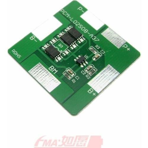 1Pcs FMA Protection Circuit Module Square PCM for 2S 7.2v 7.4v Li-ion Li-Po Battery Charging/Discharging Control 2.5-8A SMF