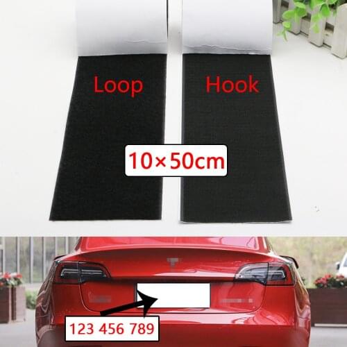 100x500mm License Plate Holder Set Frameless License Plate Self-Adhesive Adhesive Fastener License Plate Magic Pad for Vehicle
