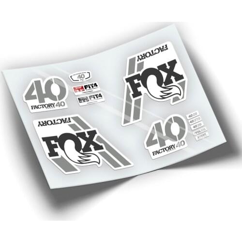 Pegatinas hairpin clip FOX 40 2018 WP86 STICKERS