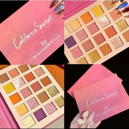20 Colors Matte Shimmer Eyeshadow Palette Glitter Metallic Smoky Eyeshadow Pallete Shiny Nude Matte Pigmented Makeup Palette