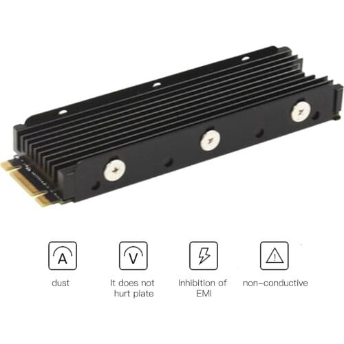 Nvme Ngff M.2 Heatsink Cooling Metal Sheet Double-Sided Heat Sink Matching Thermal Silicone Pad for SATA PCIE NVME M.2 SSD 2280