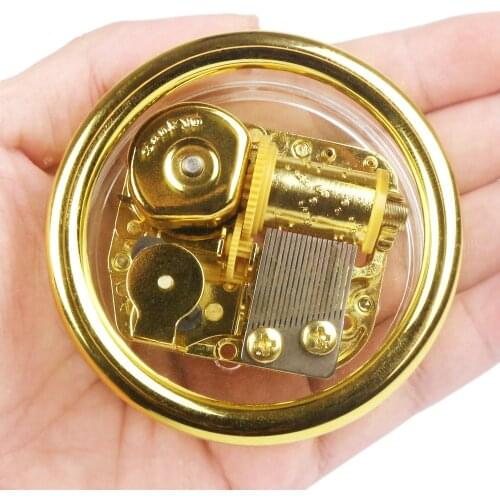 ROSIKING Acrylic Endless love Music Box Birthday Gift For Christmas Valentines day gift Wedding Souvenir Circular transparent