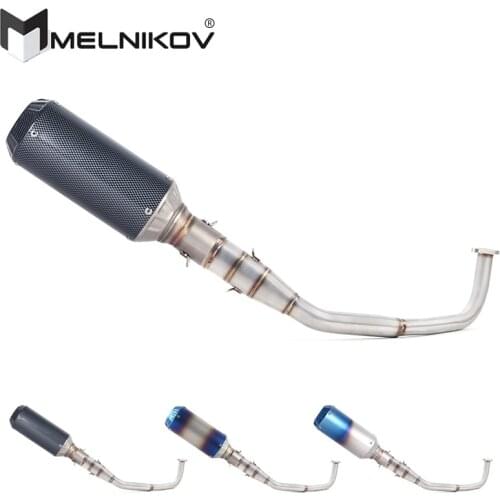 SH150 SH 125 150I Motorcycle Exhaust Full System Slip On Middle Link Pipe For Honda SH125 SH150i SH125i Exhaust 2017- 2020