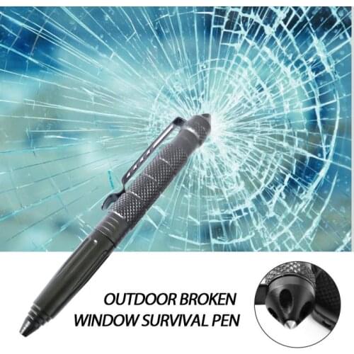 Tactical Defense Pen EDC Multifunctional Self-defense Pen Anti-skid Broken Window Cone For Outdoor Camping Safety