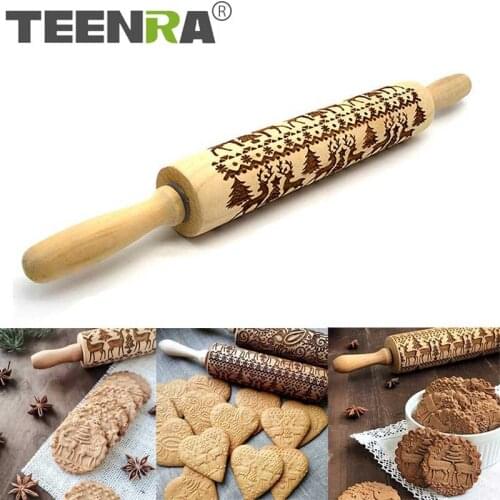 TEENRA Wooden Rolling Pins For Dough