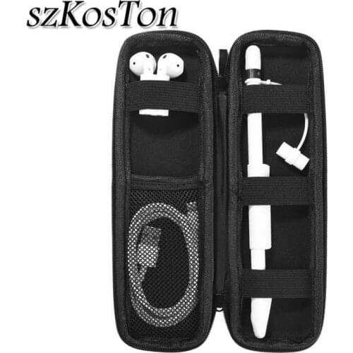 Protective Storage Case Pouch Skin Cover Sleeve For iPad Pro 9.7 10. 5 pencil Leather Case For Apple Pencil Airpods Accessories